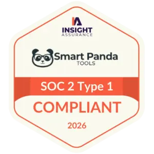 Smart Panda Tools SOC-2 Compliance Type 1 Badge